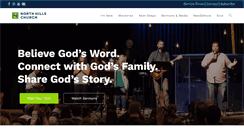 Desktop Screenshot of northhillschurch.com